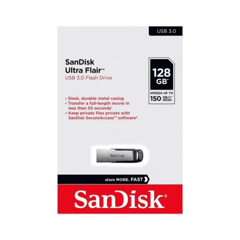 Sandisk Ultra Flaier Flash Drive 128GB 3.0 SDCZ73-128G-G46